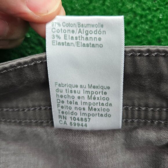 Adriano Goldschmied Jeans Mens 36x32 Gray Slim Straight Flat Front Preppy Casual - Picture 9 of 11